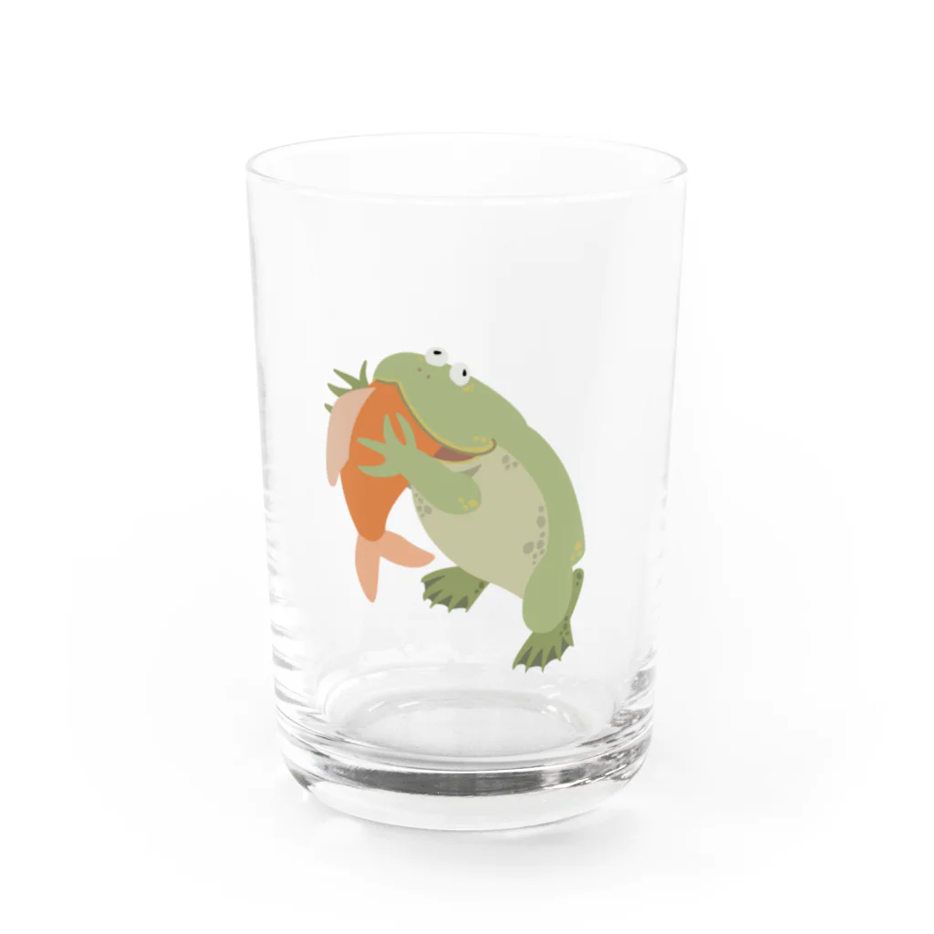 fulicaのもぐもぐバジェットガエル Water Glass :front