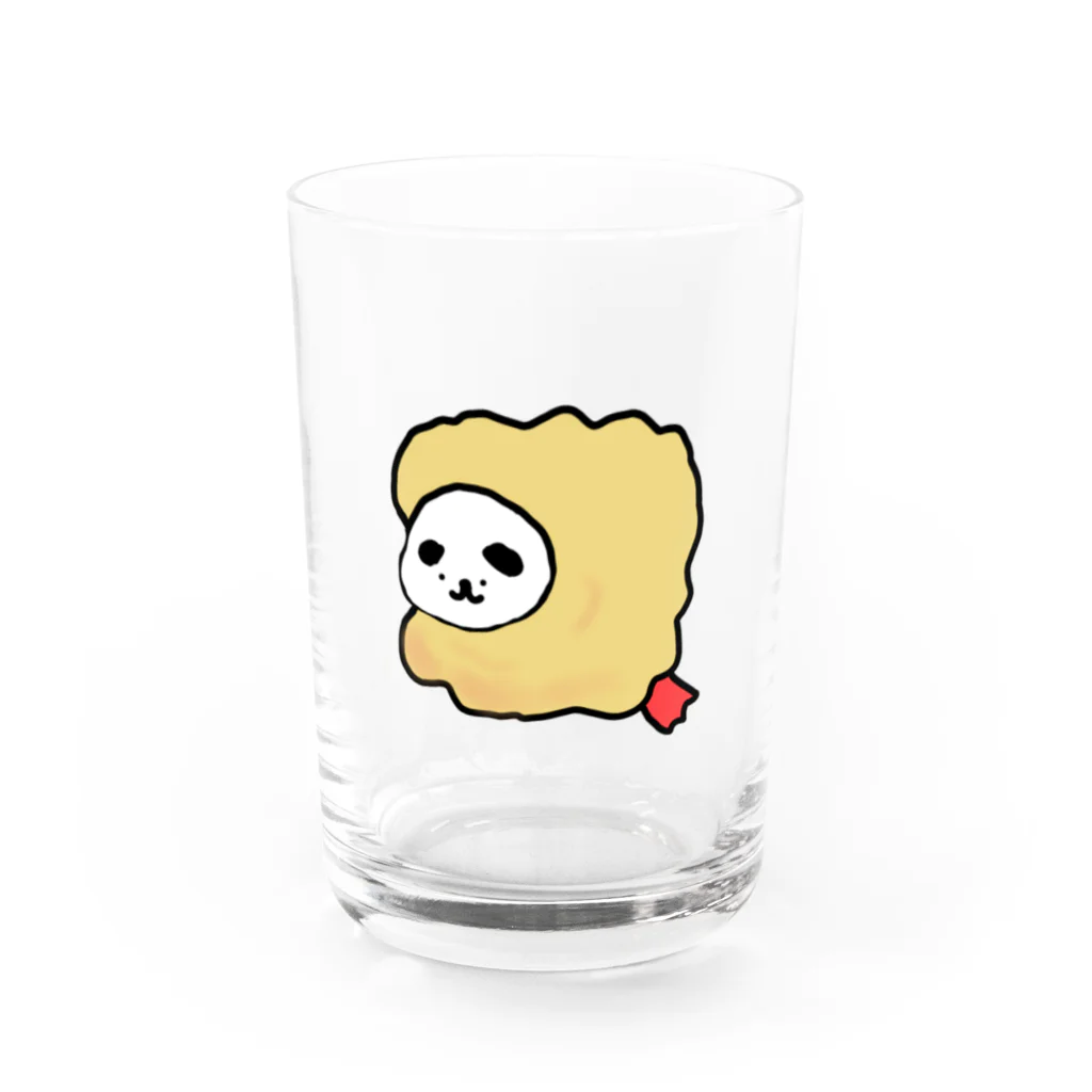 キチィちゃんと化け物腕鼠の一生の揚げイーヌ Water Glass :front