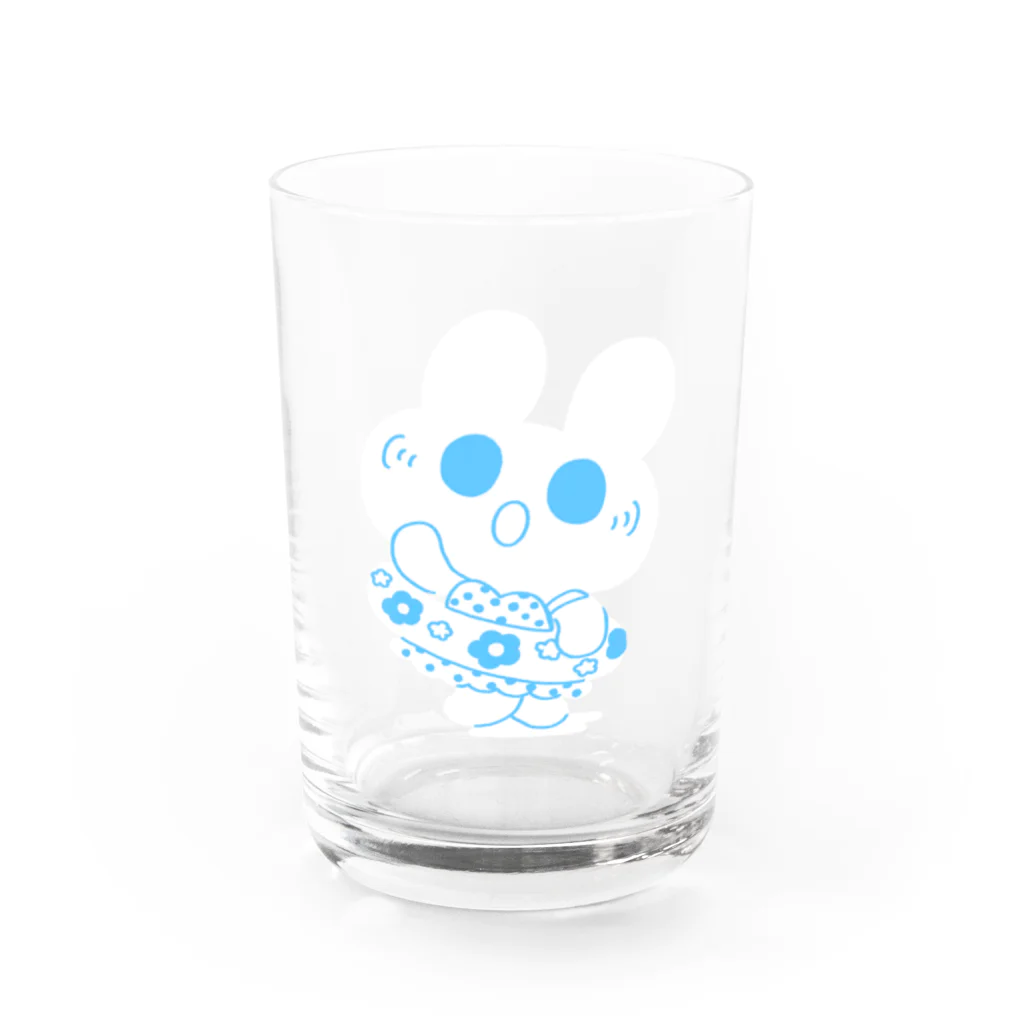 ミキの水着うさぎ Water Glass :front