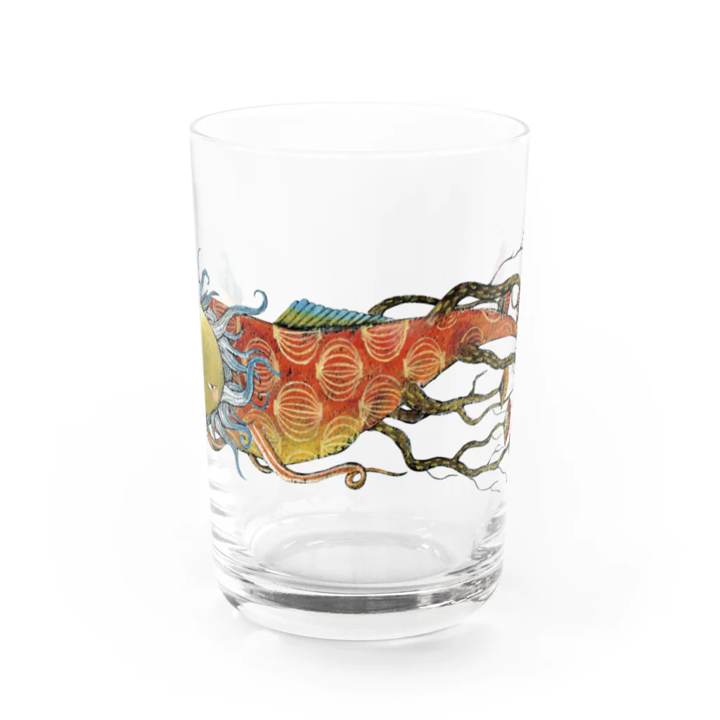 スーパーファンタジー絵描き　松野和貴の根魚 グラス前面
