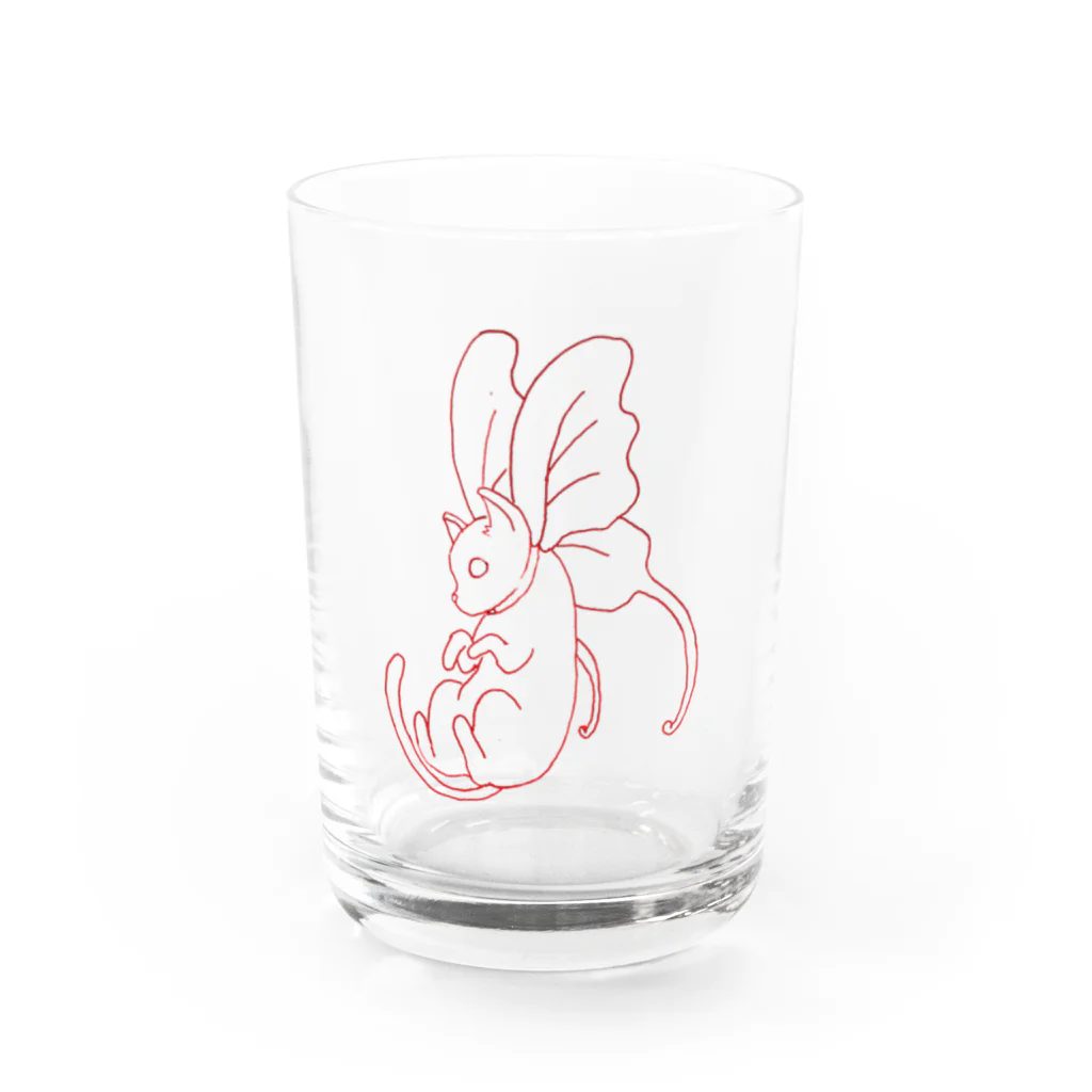 帽子屋のパピヨンミネットさん Original Water Glass :front