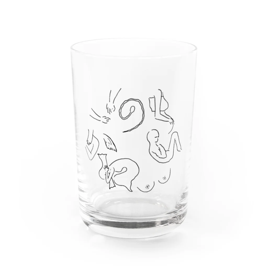 inochi_kawaii の『いのちかわいい』 Water Glass :front