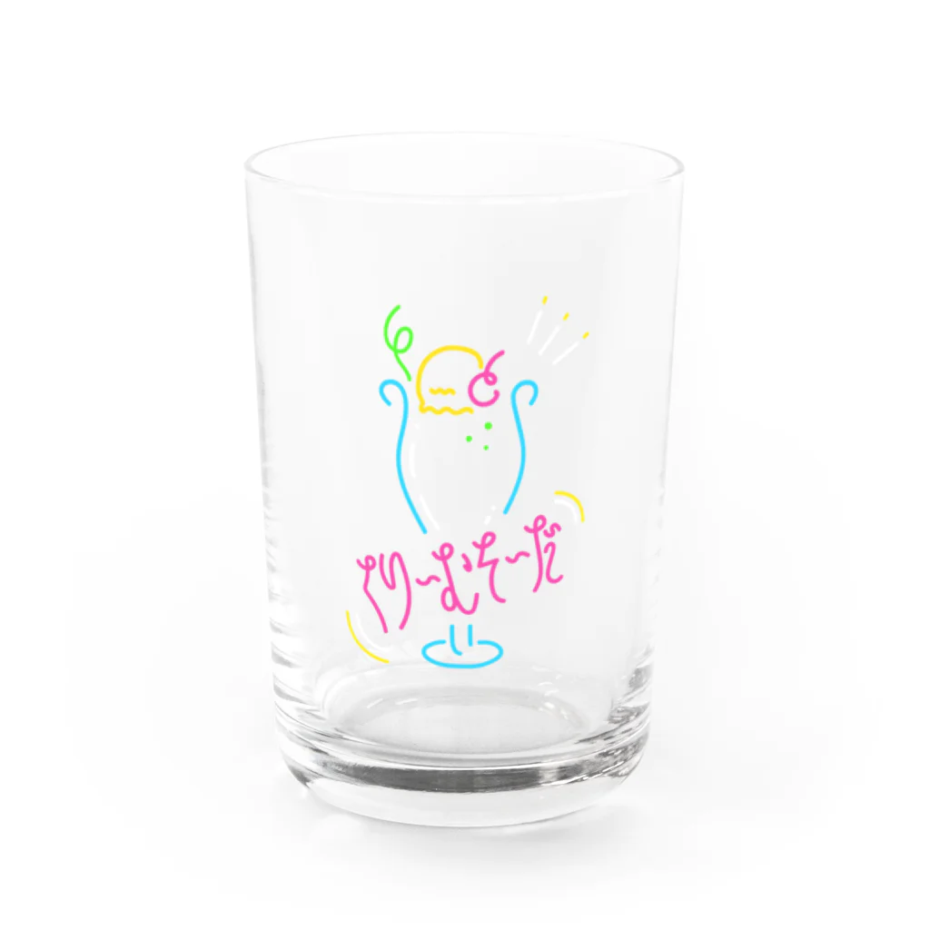 深山のくりーむそーだ Water Glass :front