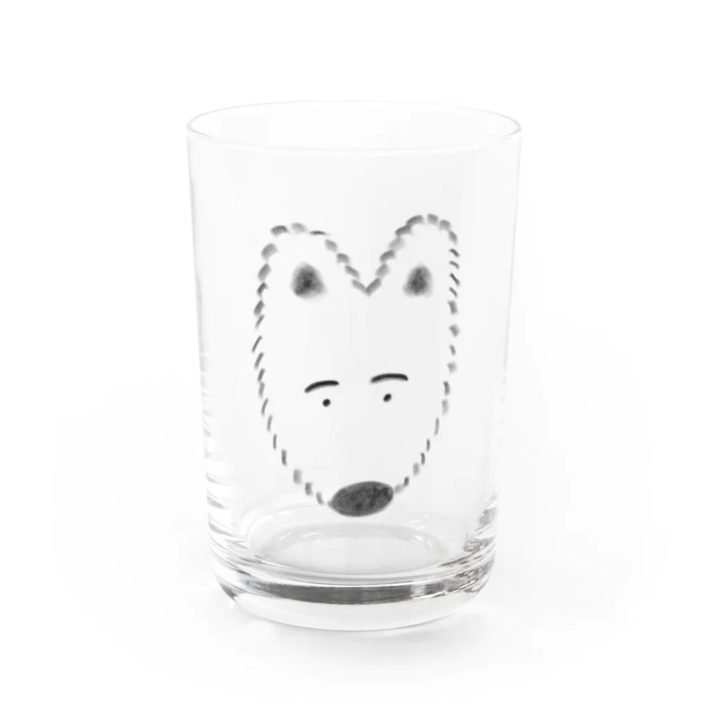 omoomのふわふわわんこ Water Glass :front