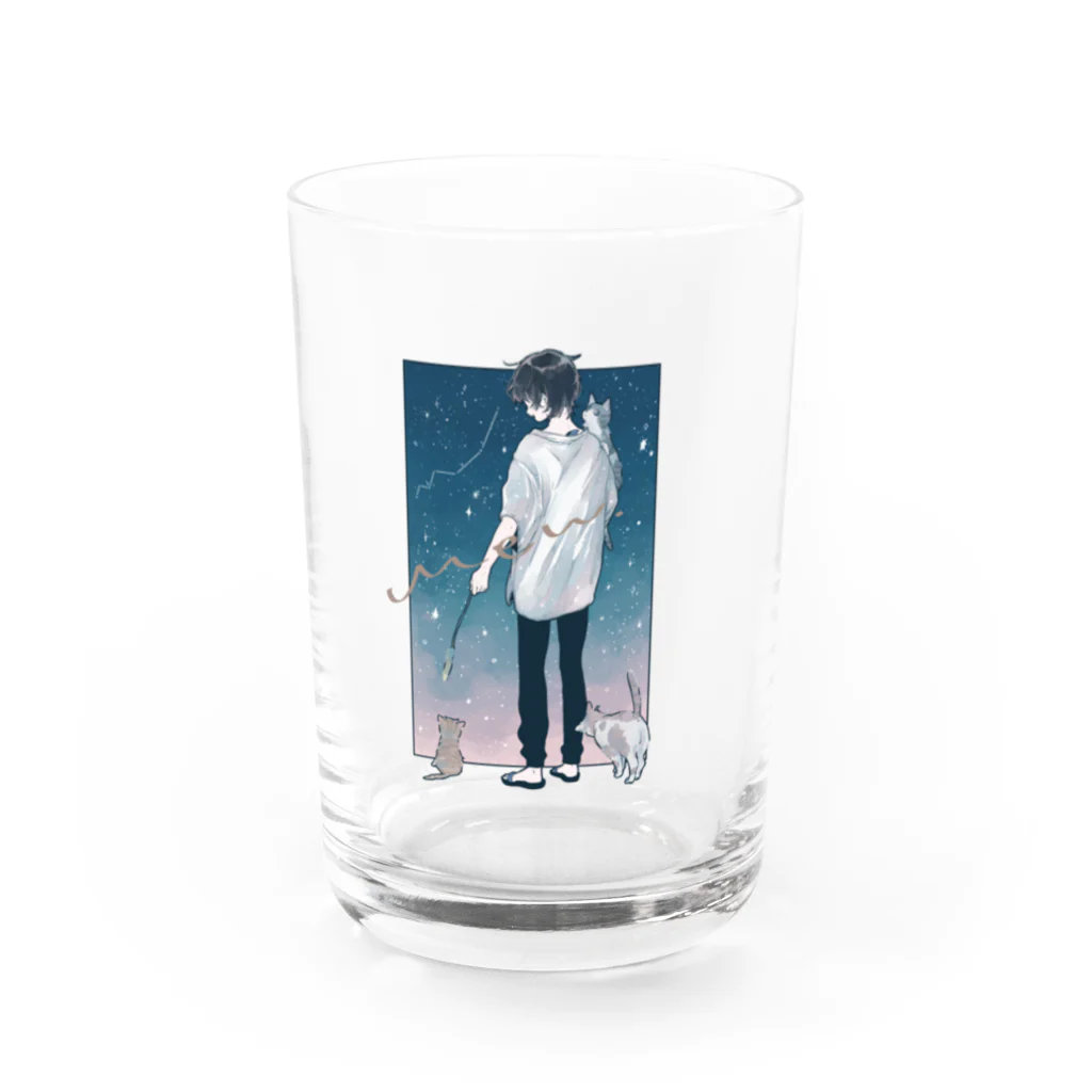 あめのじゃくのmew Water Glass :front