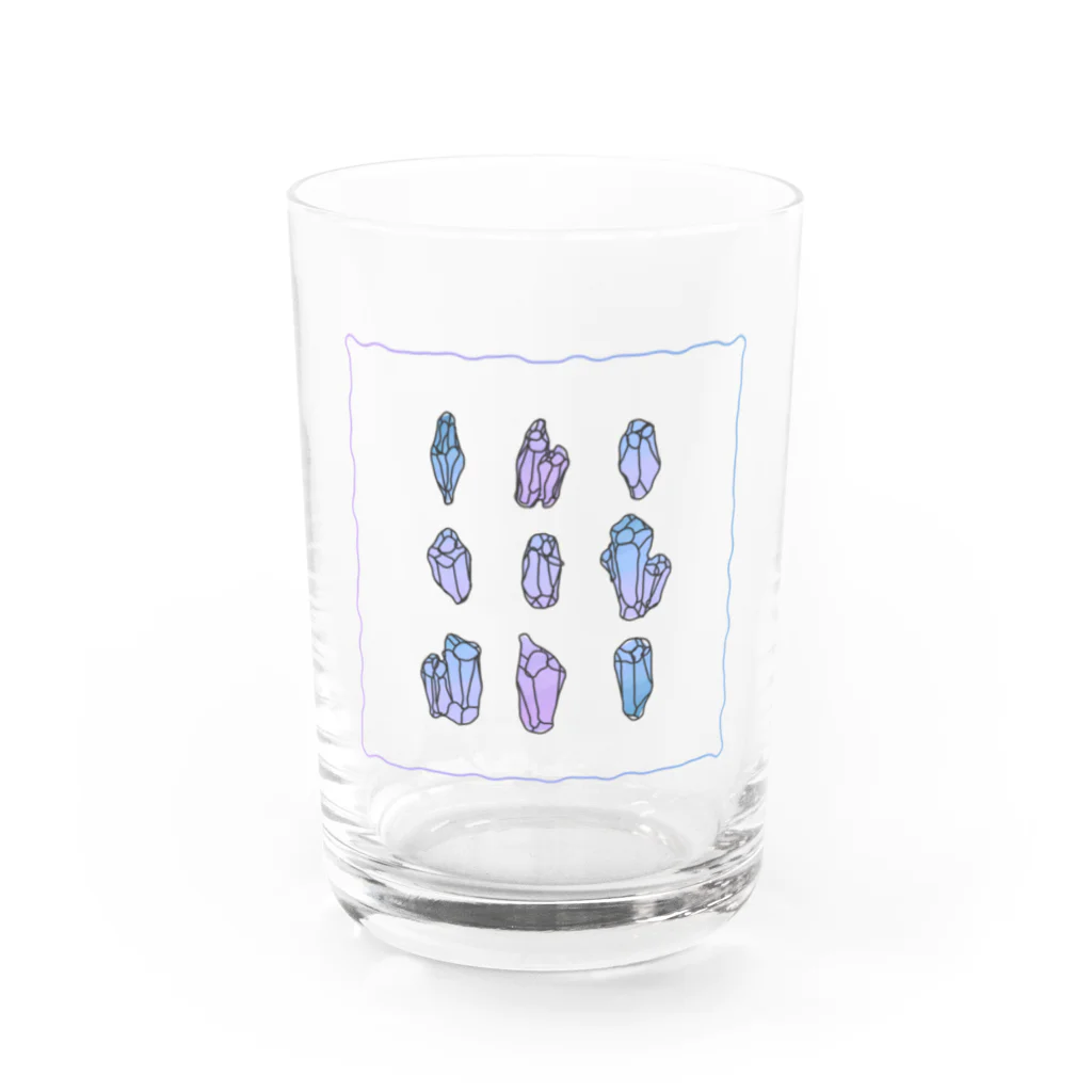 深山のcrystal Water Glass :front