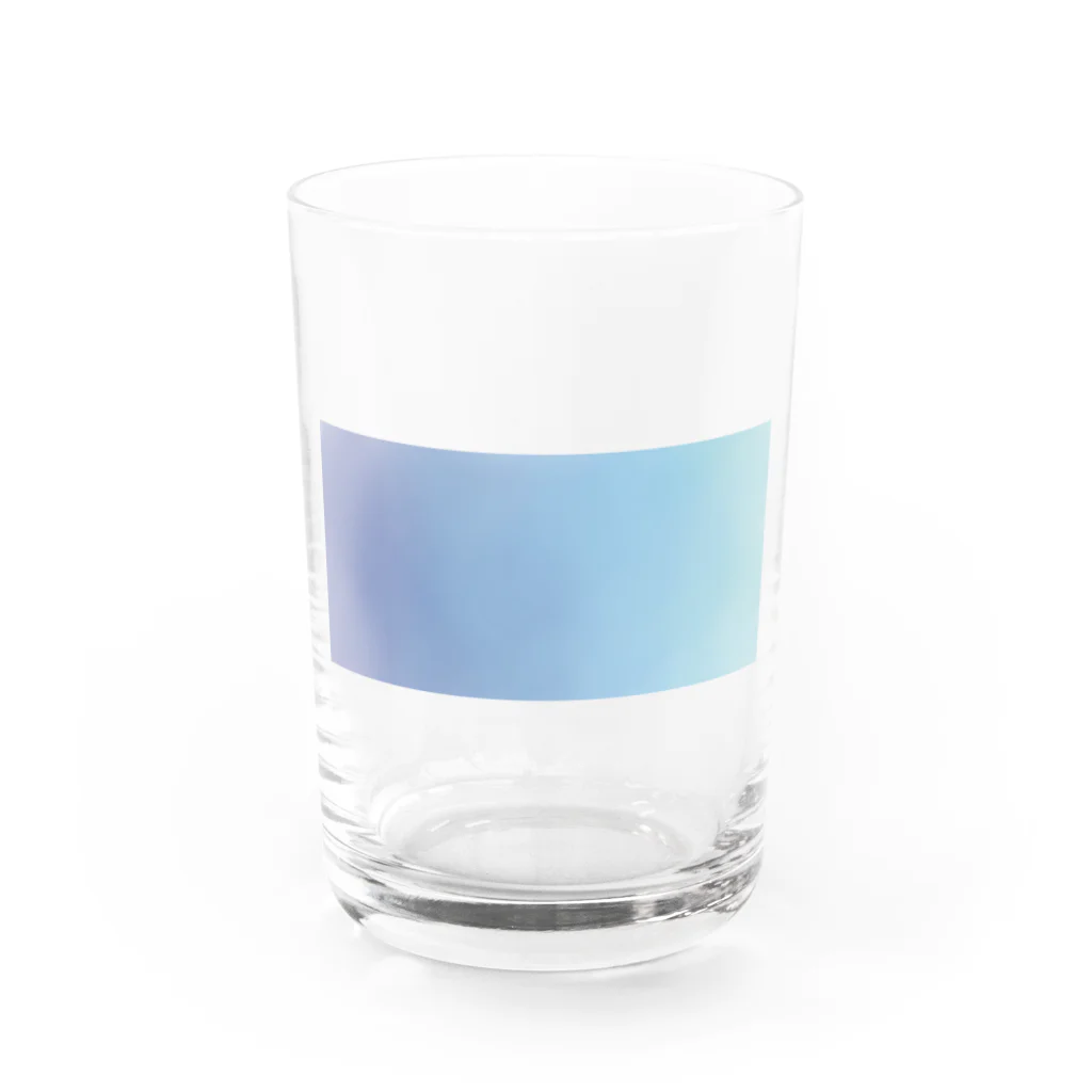 morの夕焼け時々晴れ Water Glass :front