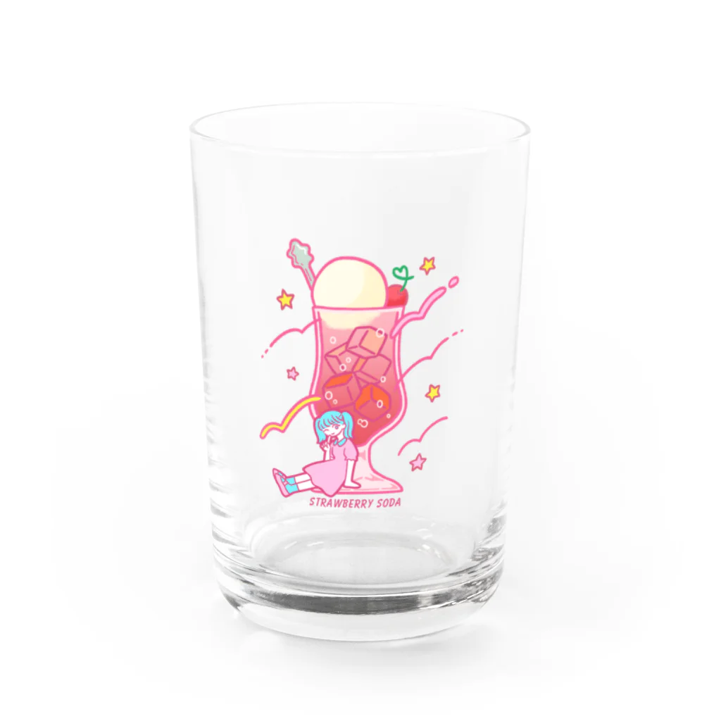 kimiのSTRAWBERRY SODA Water Glass :front