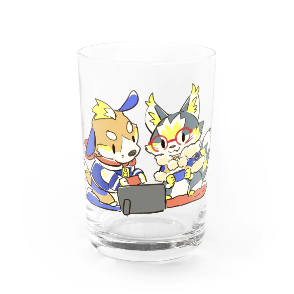 まーくん🐕ちーやん🐈のゲーム中のまーちー Water Glass :front