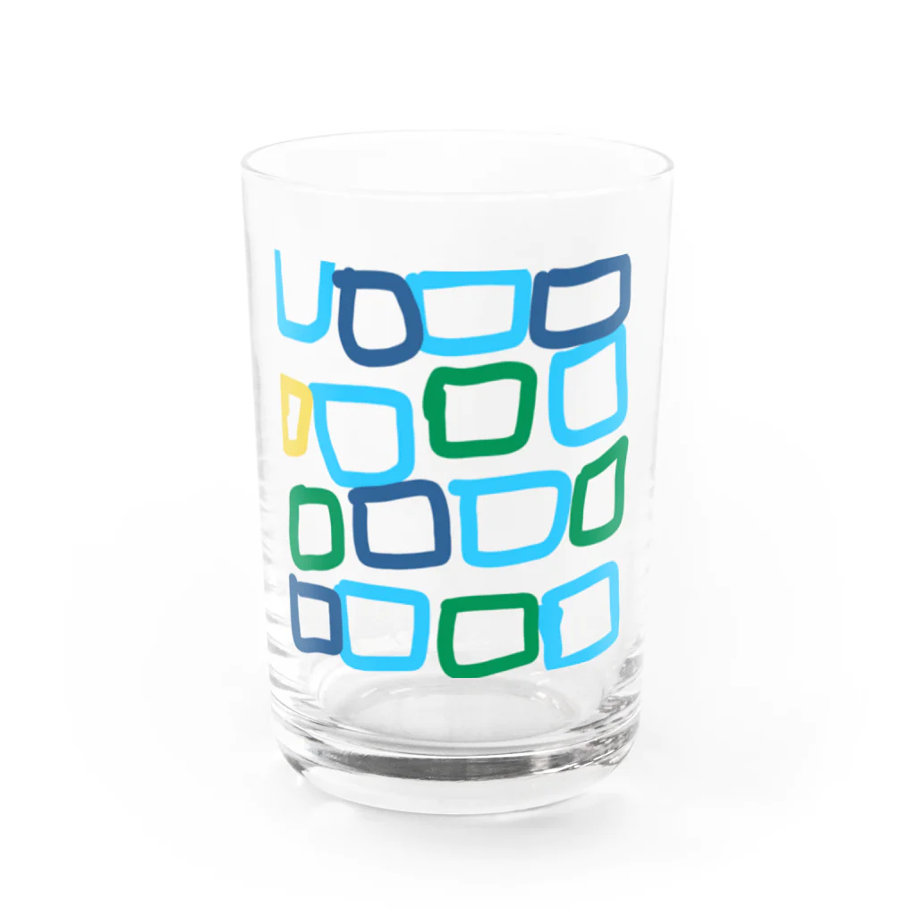 あおい’ｓ libraryのしかくい Water Glass :front