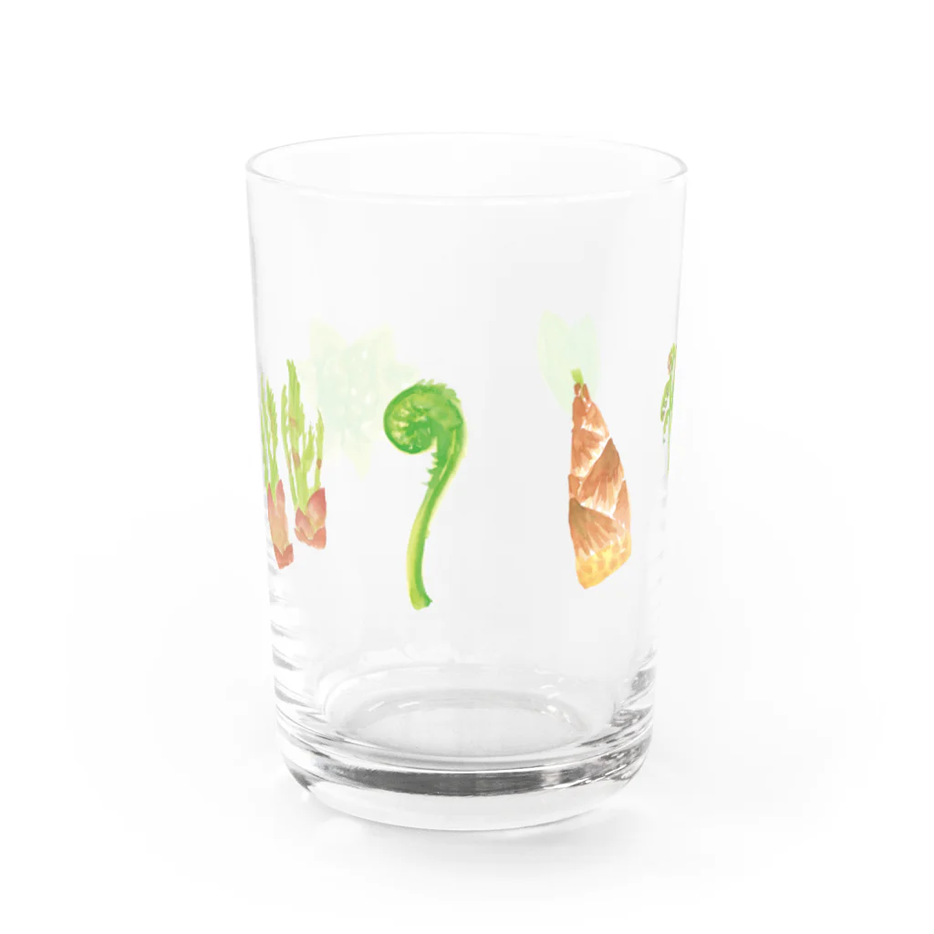 デネッカの山菜 Water Glass :front