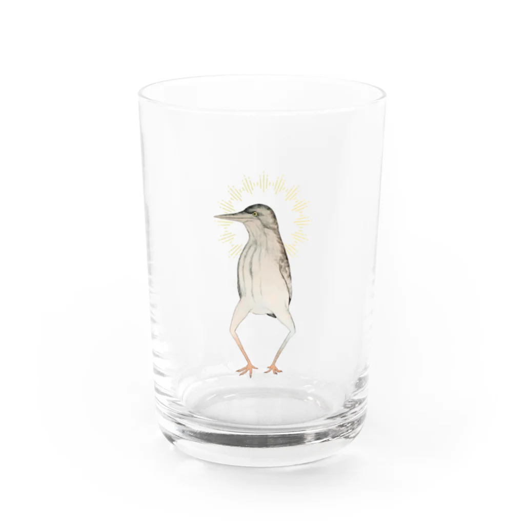 透月糖花のヨシゴイさん Water Glass :front