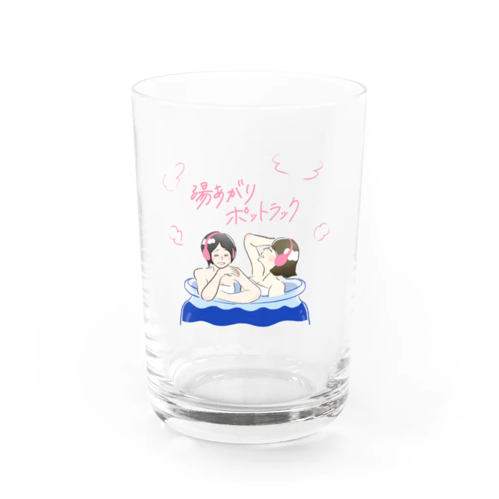 湯あがりポットラックの番組イラスト グラス Water Glass :front