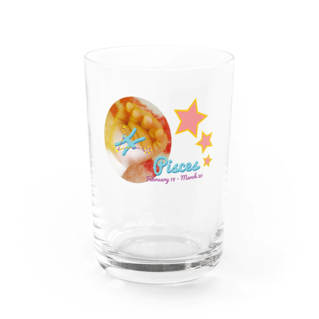 フォーヴァのPisces-うお座-ハッピーベイビーハンズ- Water Glass :front