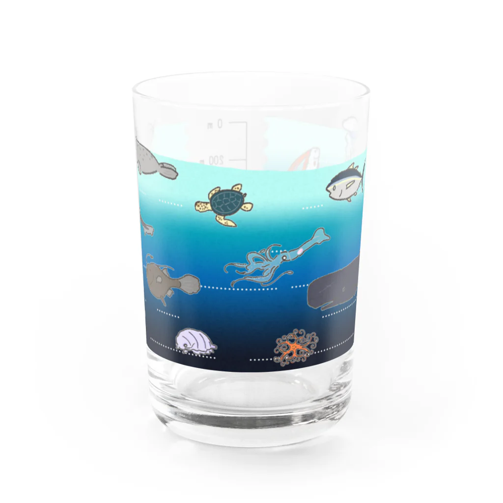 8m【アトリエvesii】の水深グラス Water Glass :front