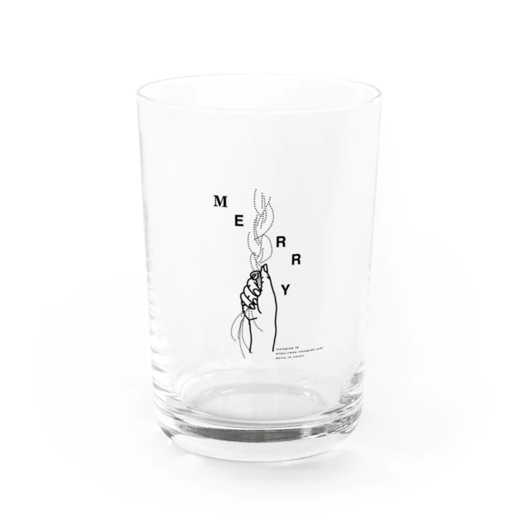 kawabataのＭＥＲＲＹ Water Glass :front