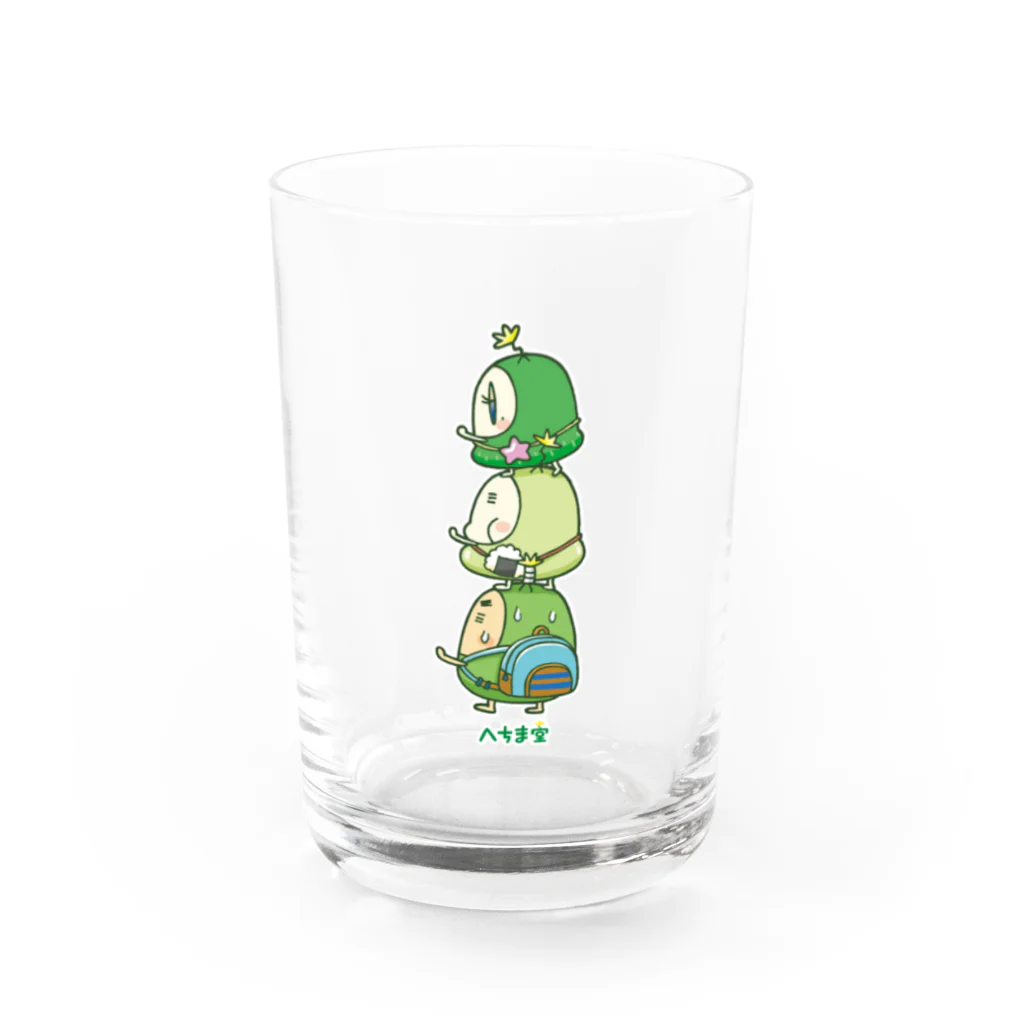 フルタハナコの「ハナばたけ」のへちまタワー Water Glass :front