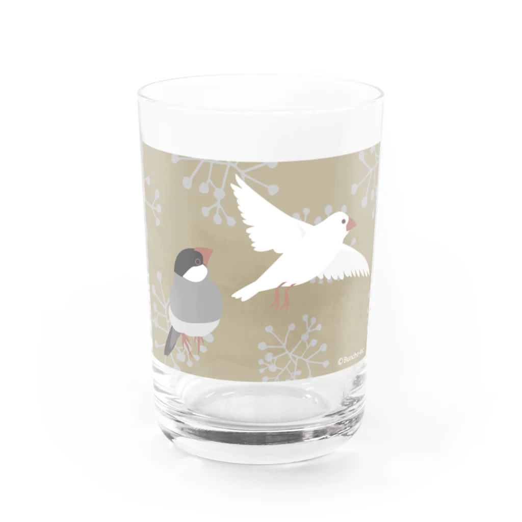 文鳥株式☆会社のぶんちょう　屏風風 Water Glass :front