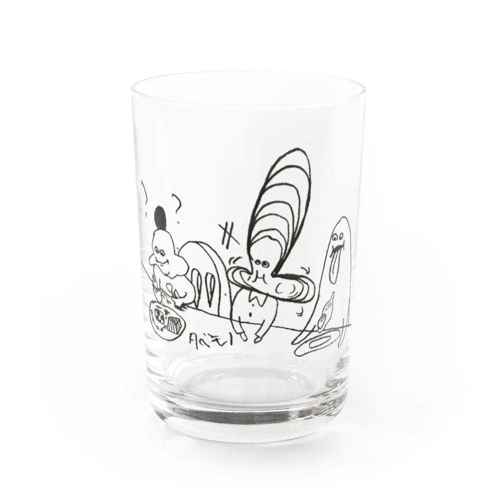 تʎɐssıのタベモノ Water Glass :front