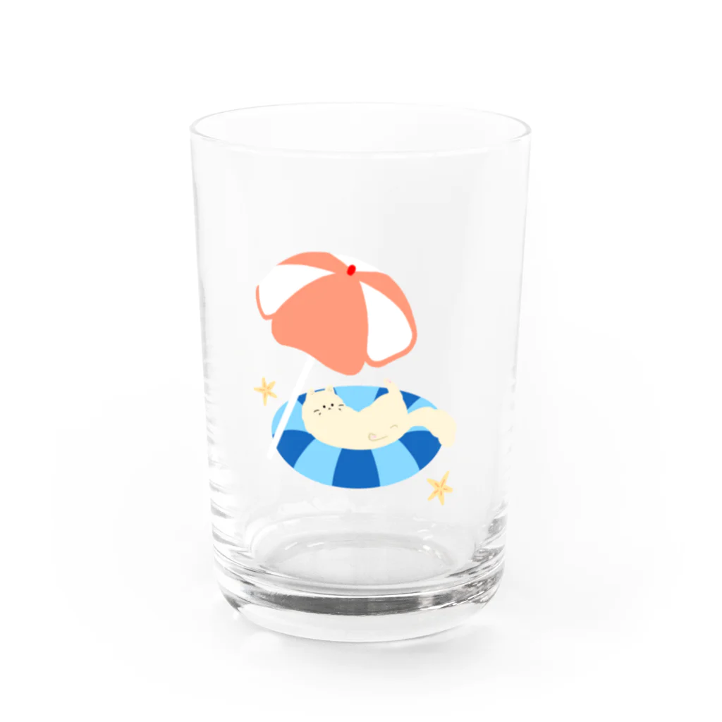 nyansiruの海にゃんこ Water Glass :front