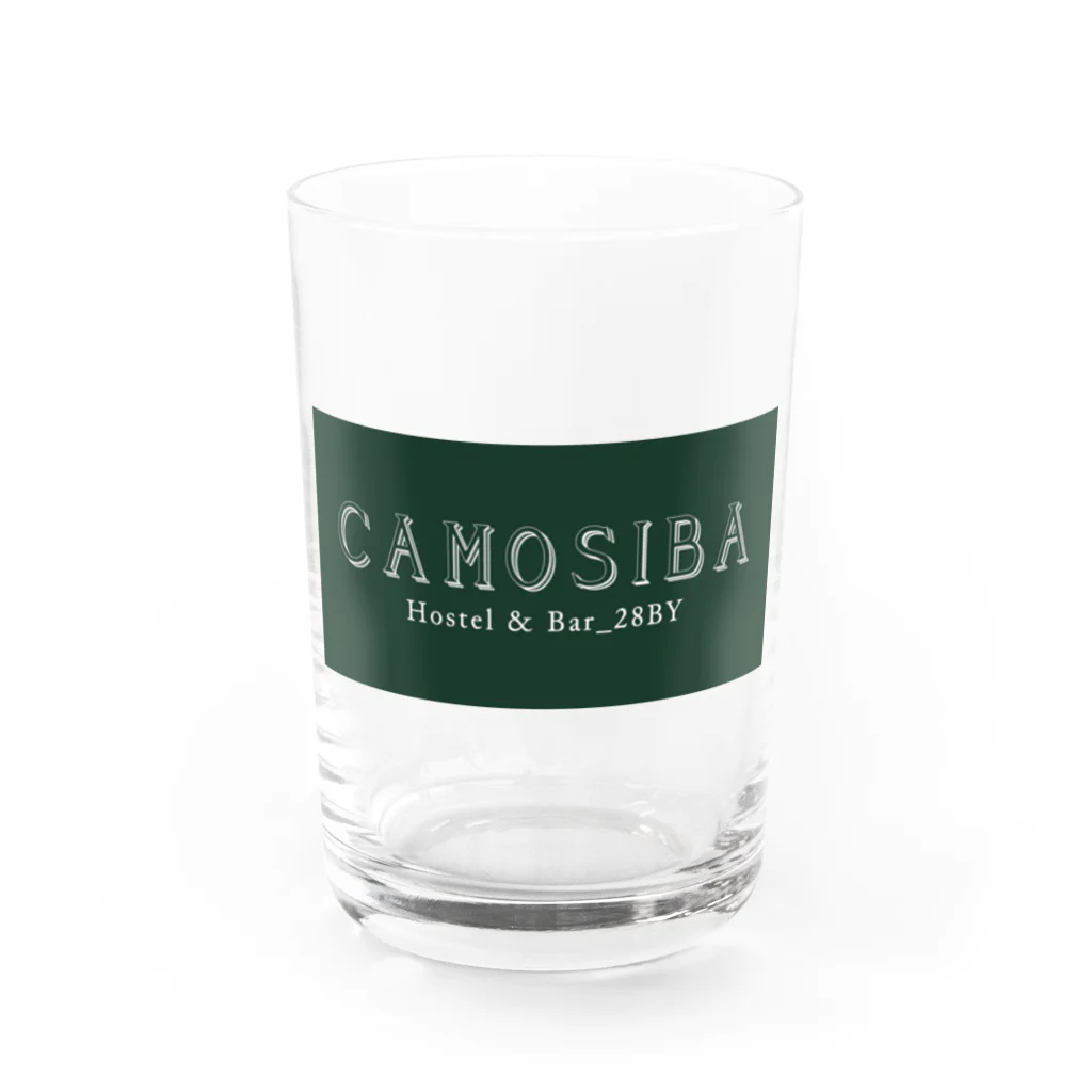 Hostel&Bar CAMOSIBA OfficialのCAMOSIBA logo for drink グラス前面