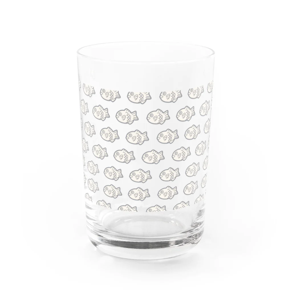 neuneunet.shopの霞がかったたい焼き Water Glass :front