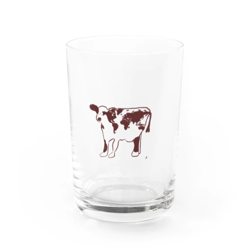 asacacoe_officialのit's a joyful world Water Glass :front