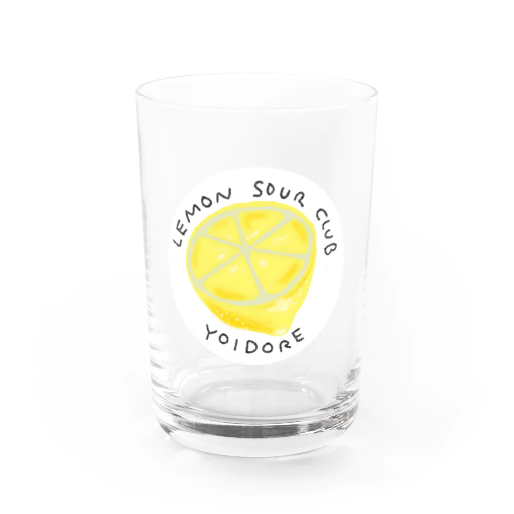 nonbiridaijinのレモンサワー倶楽部酔いどれ編 Water Glass :front