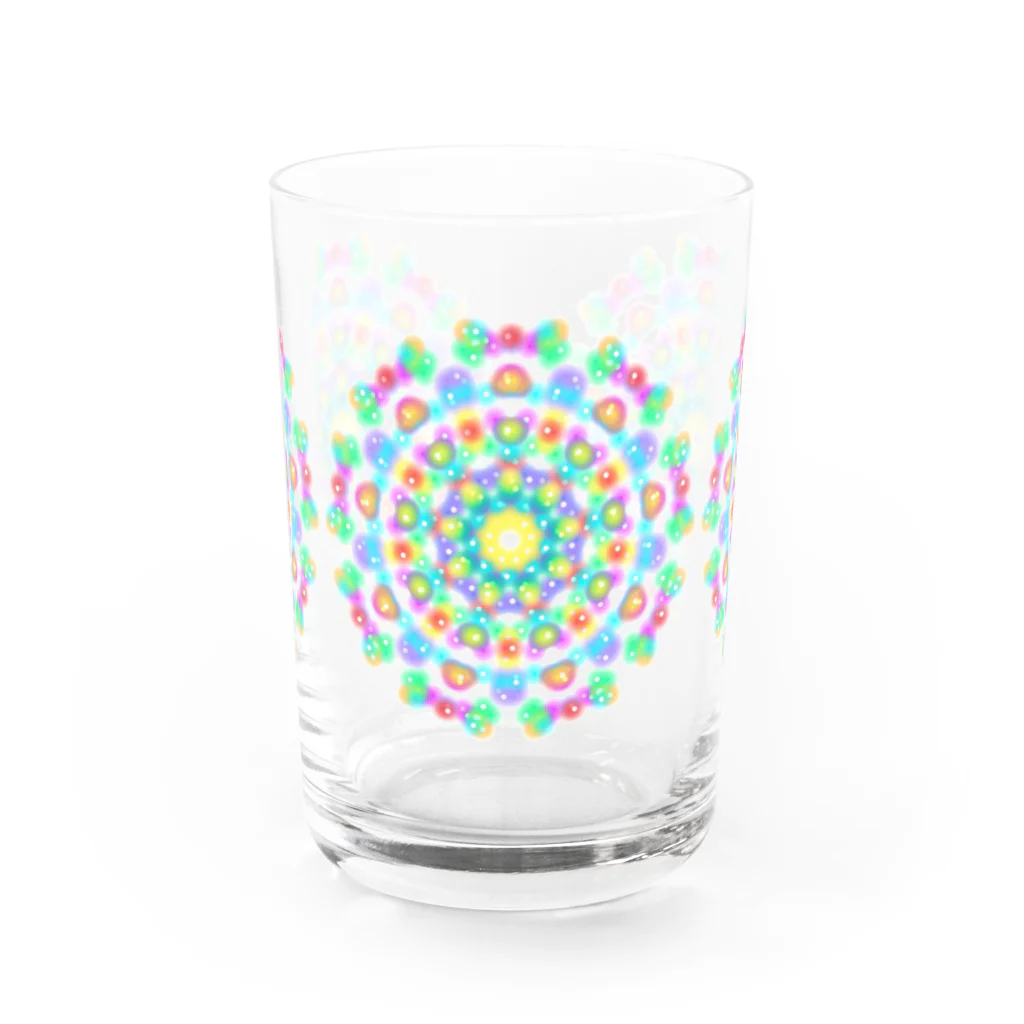 まりわのお店 HOSHIYAの脳内✰万華鏡花火✰和柄✰ほか✰　の三花火 Water Glass :front