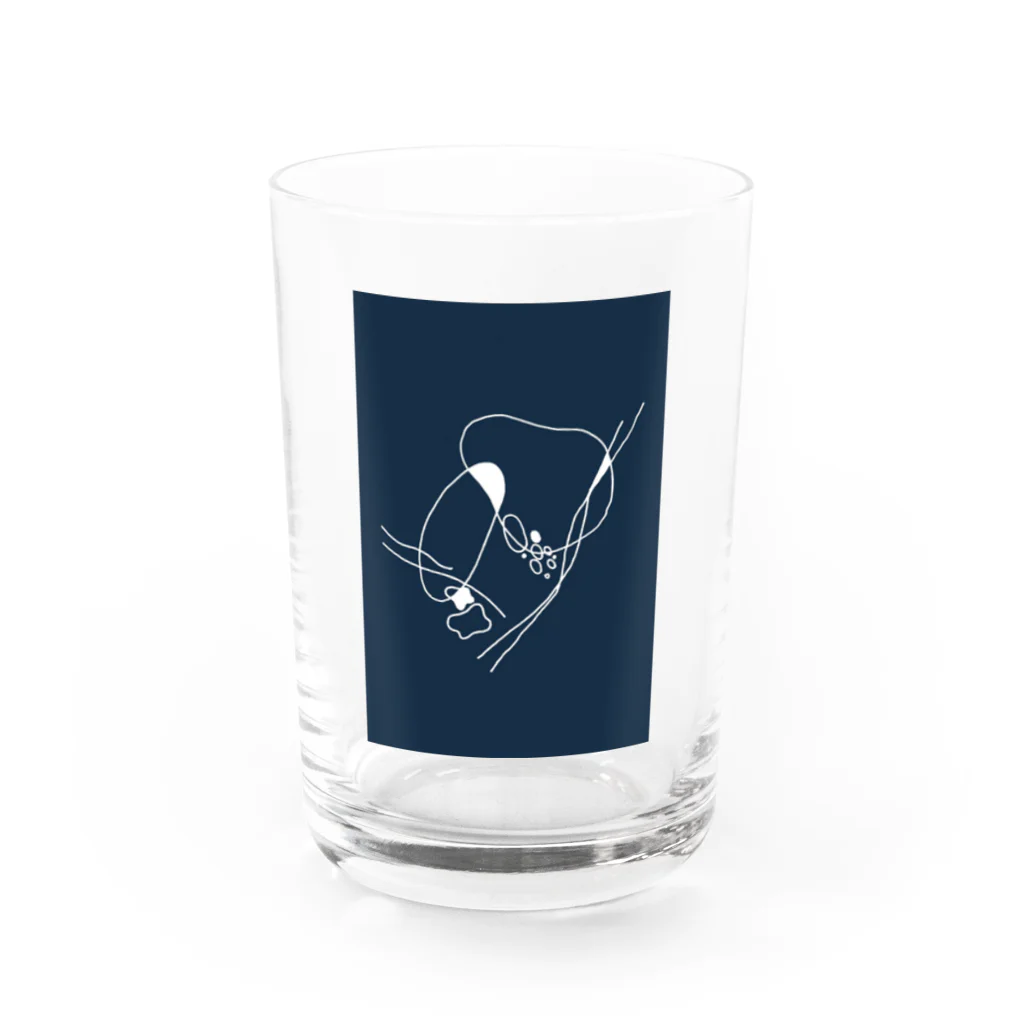 norinori_clubのあおいもやもや Water Glass :front