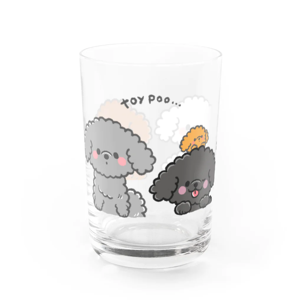 くろさわゆいのもふもふトイプードル Water Glass :front