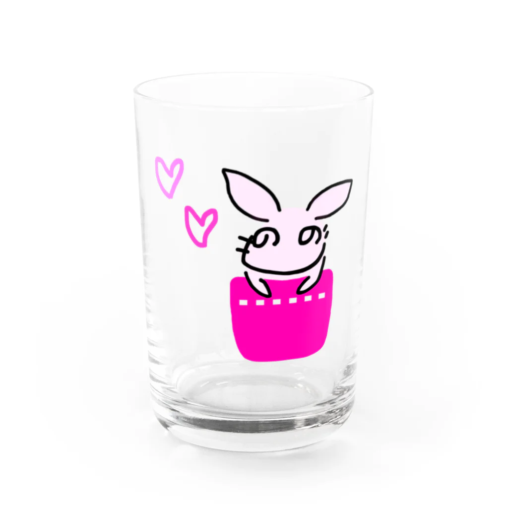 ちょらのへのへの うさぎ Water Glass :front