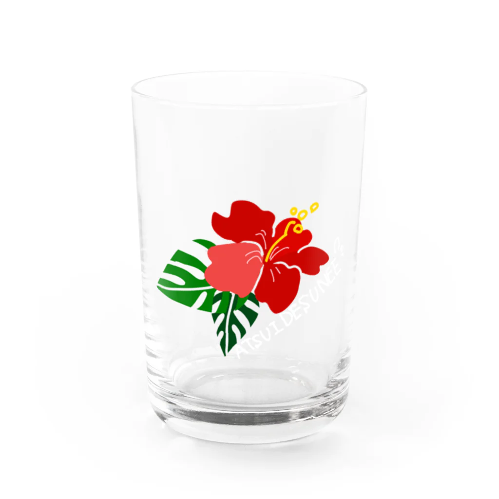 SatsuKiのハイビスカス Water Glass :front