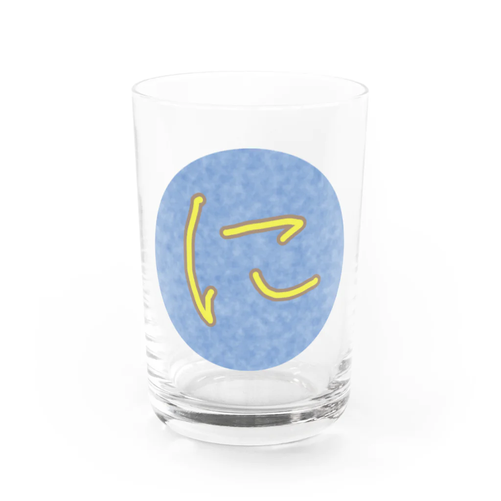 ぷぷぷのに(パステル) Water Glass :front