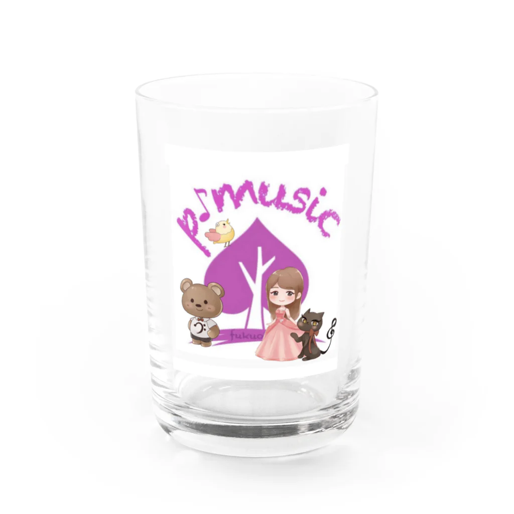 p-music♪のp-musicオリジナルグッズ Water Glass :front