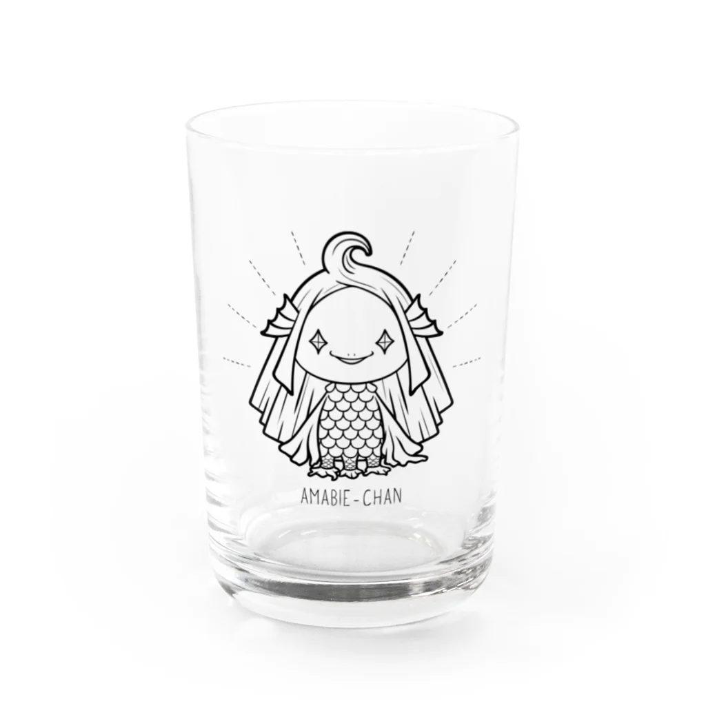 Illustrator ふくだめぐみのアマビエ / AMABIE-CHAN Water Glass :front