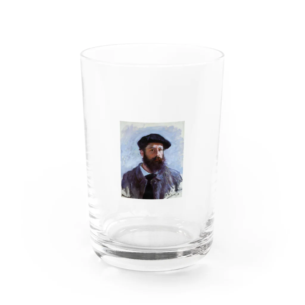 Art Baseのクロード・モネ / 1886 / Self-Portrait with a Beret / Claude Monet Water Glass :front