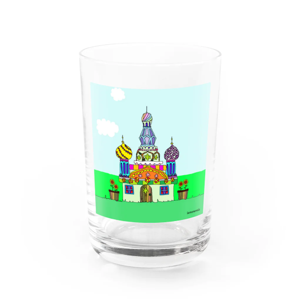 lemonemolaのキャッスル Water Glass :front