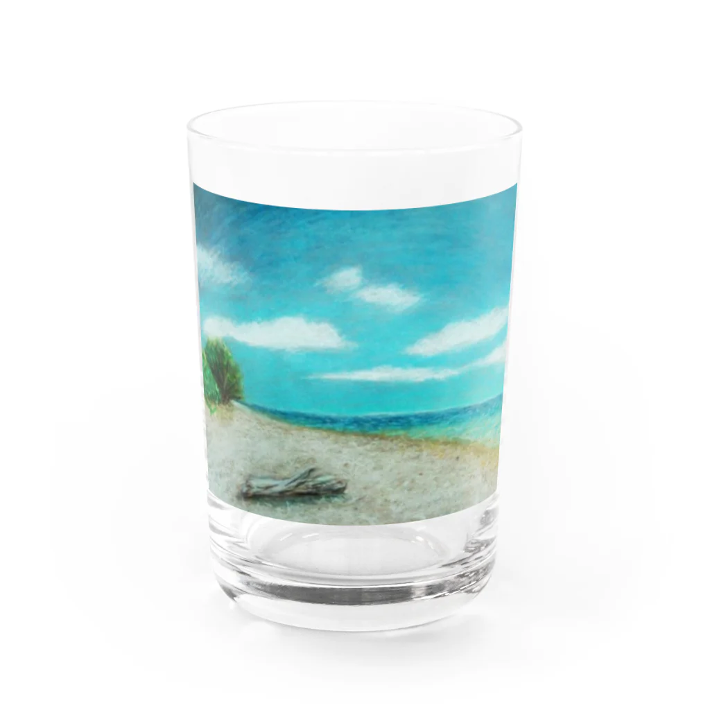 ねこ屋にこ日和のＯＫＩＮＡＷＡ Water Glass :front