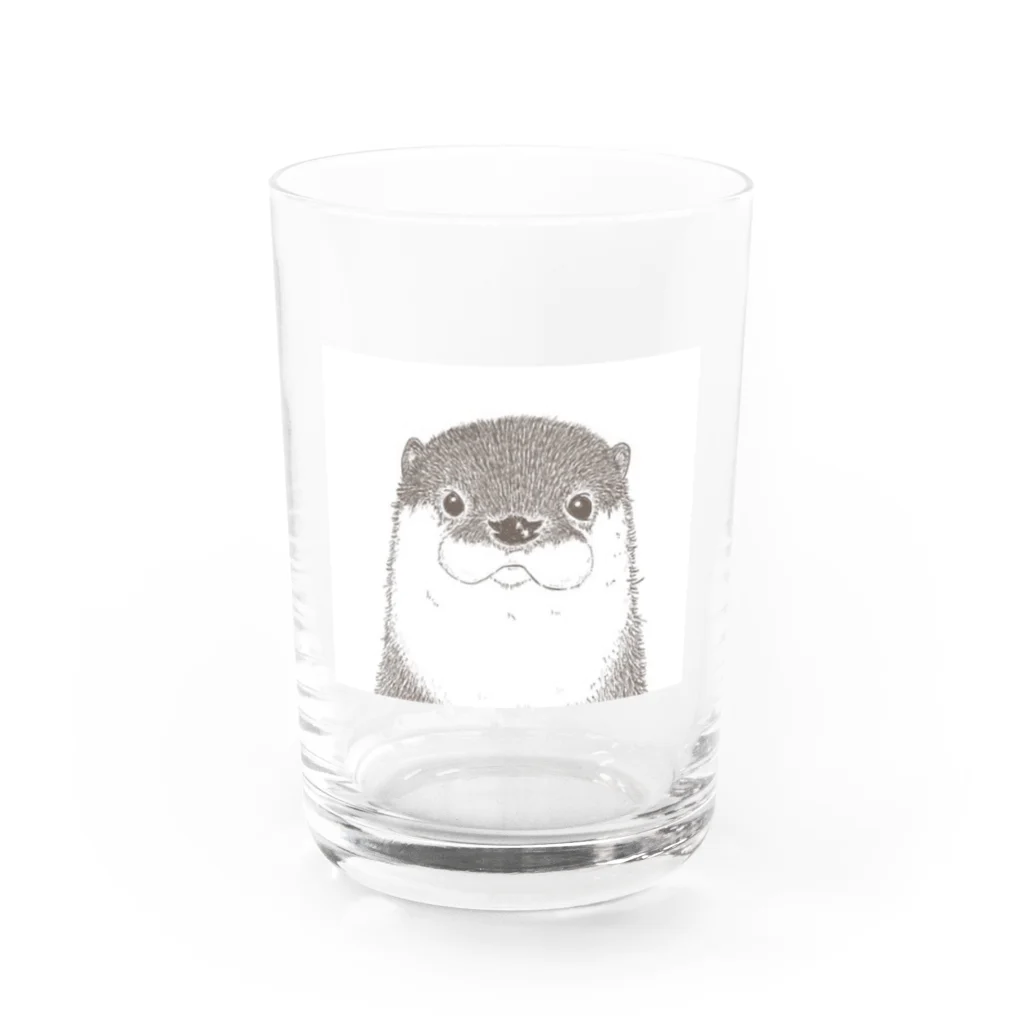 kittoの白ムギュ王子 Water Glass :front