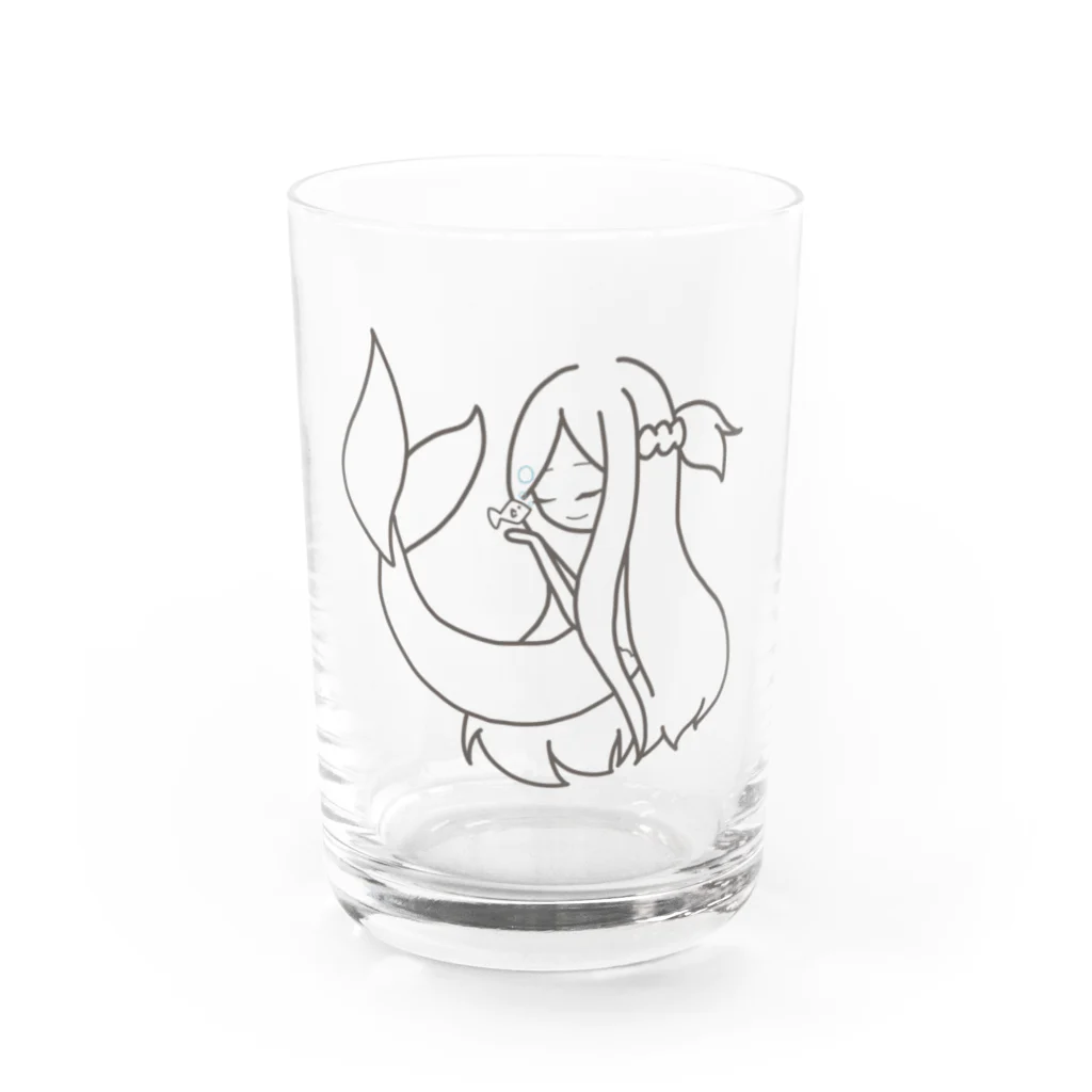 Jackalope Houseのおっとり人魚 Water Glass :front