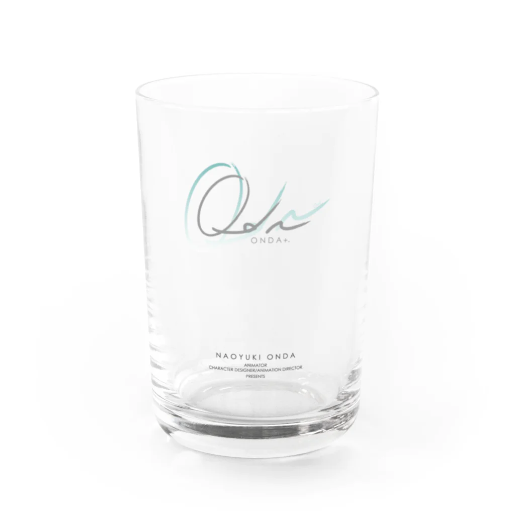 ONDA＋.の014: ONDA+. ロゴオリジナルグラス（ブルーカラー） Water Glass :front