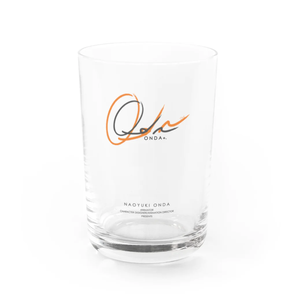 ONDA＋.の014: ONDA+. ロゴオリジナルグラス（オフィシャルカラー） Water Glass :front