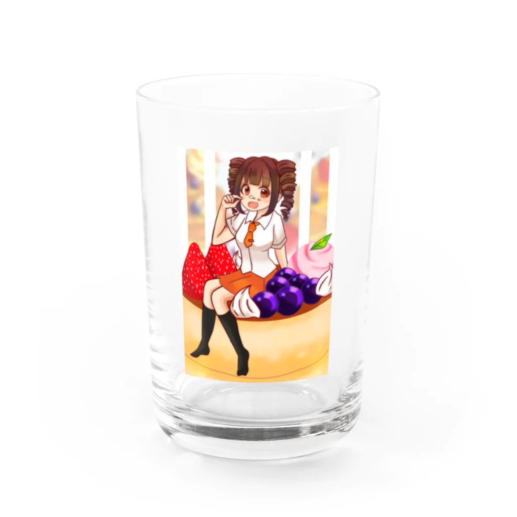 鮫ちゃんのパンケーキ食べたいね Water Glass :front