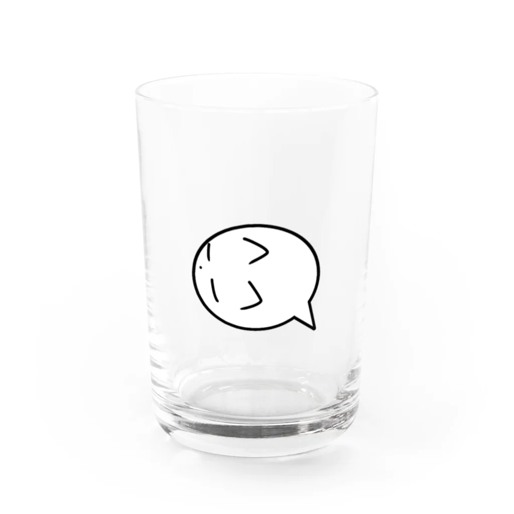 ゆきやのふきだしねこ Water Glass :front