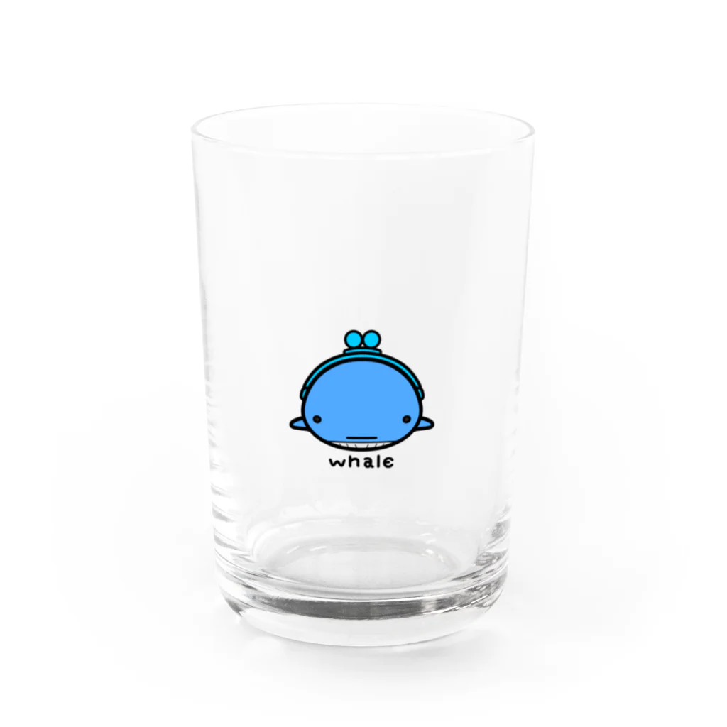 どやネコ！どやちゃん。のがま口くじらさん Water Glass :front