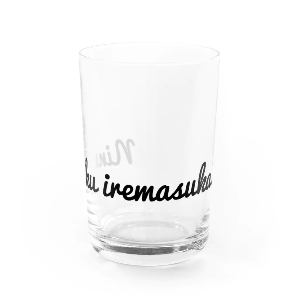 らーめんぱふぇのninniku iremasuka？ Water Glass :front