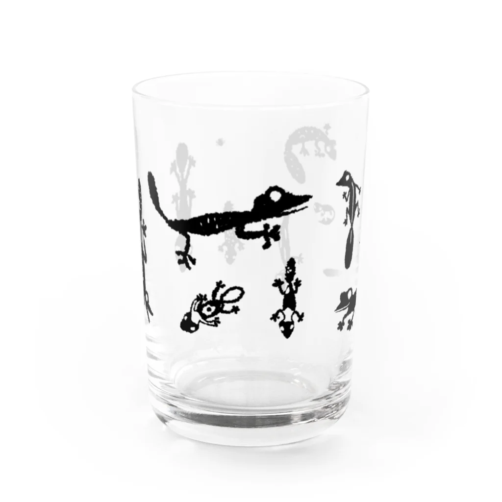 ケイの爬虫類　ヤモリ Water Glass :front