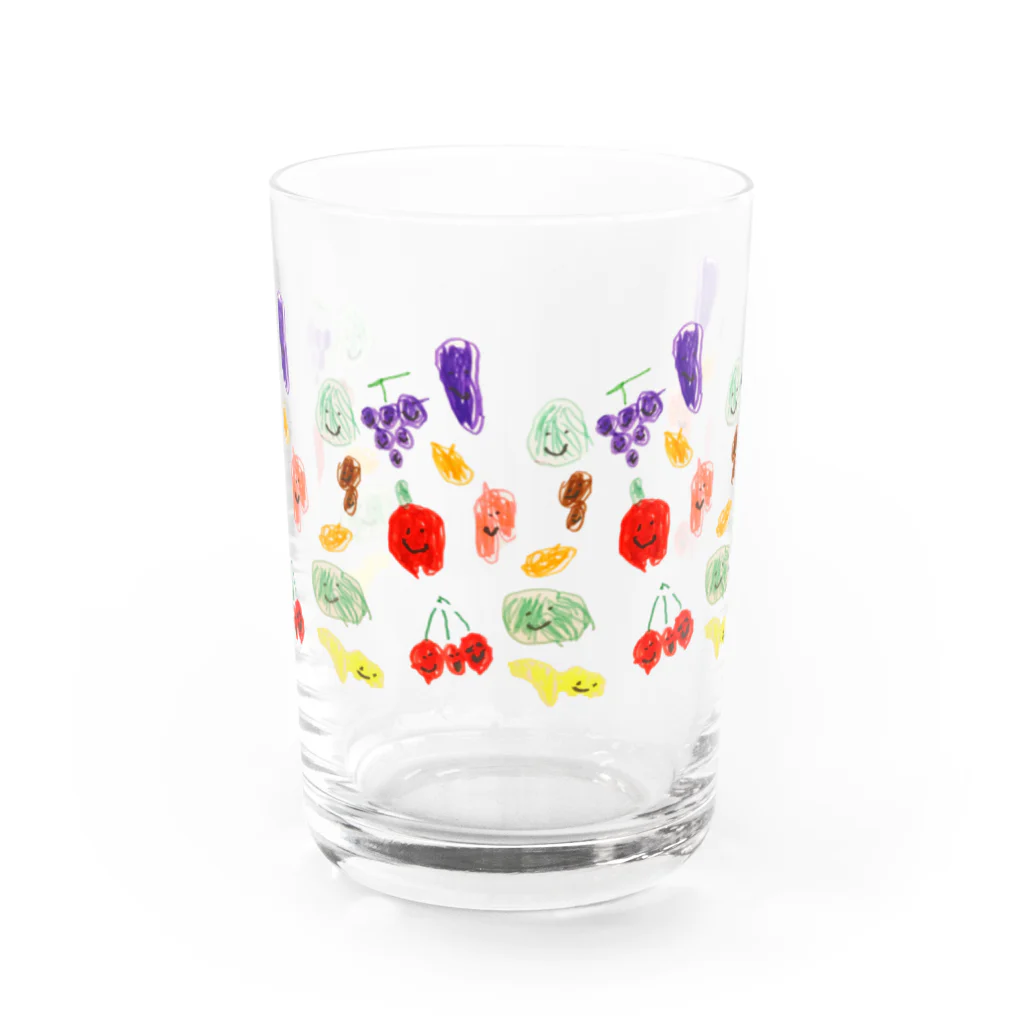 ばぶばぶのくだものくん Water Glass :front