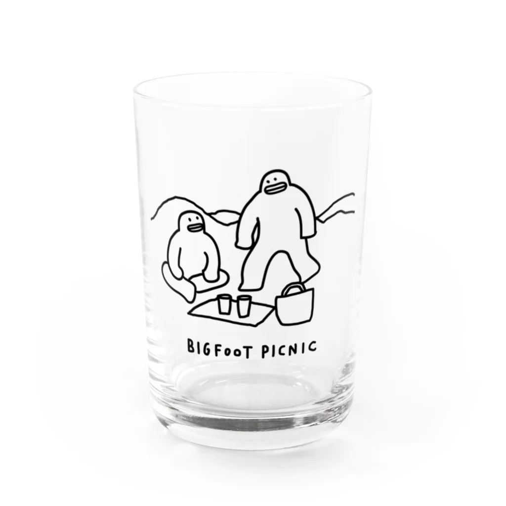 梅雨明けshopのBIGFOOTのピクニックの Water Glass :front